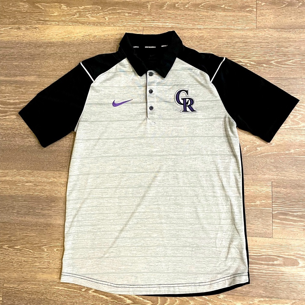 Mens Nike Dri Fit Colorado Rockies Polo
